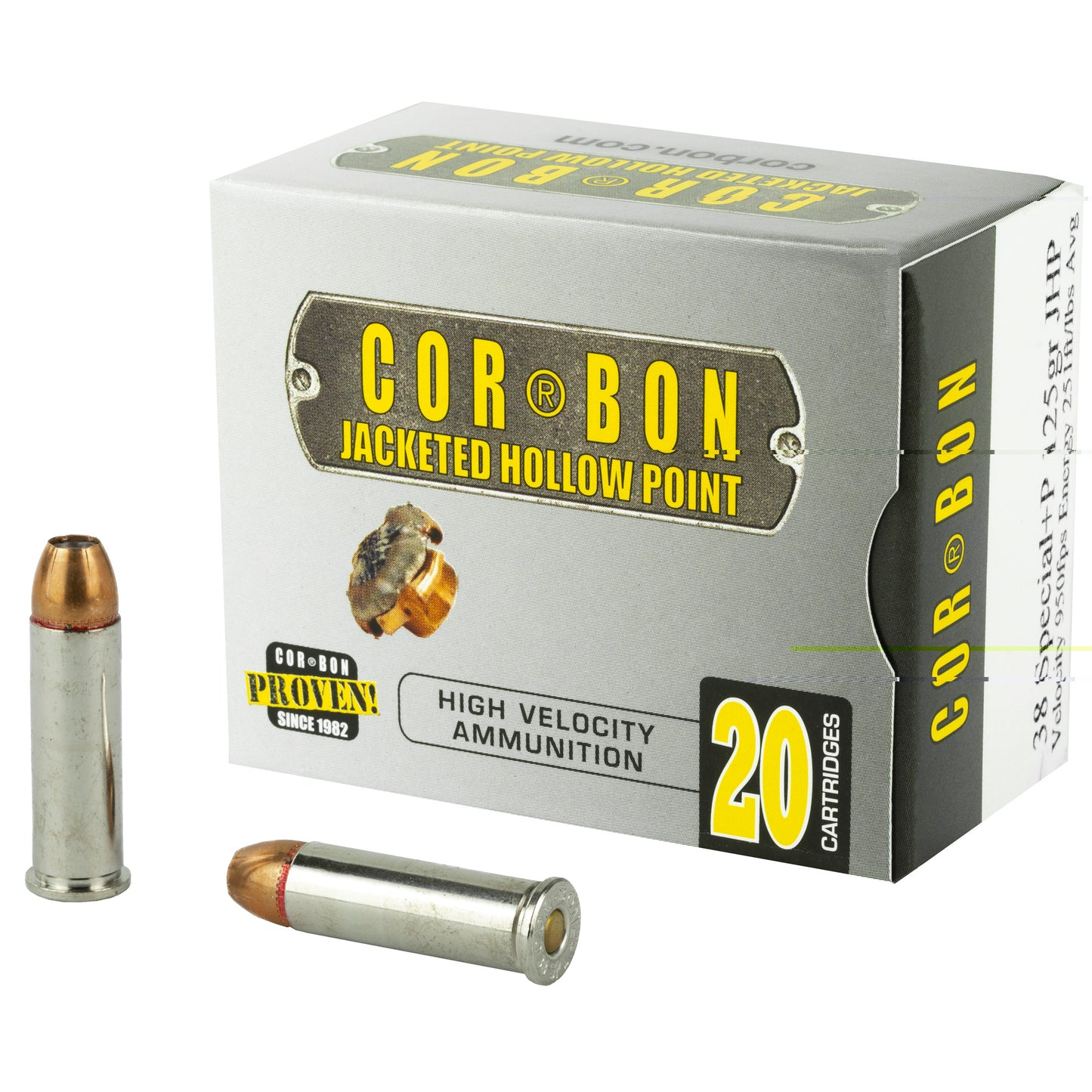 Corbon 38spl+p 125gr Jhp 20/500