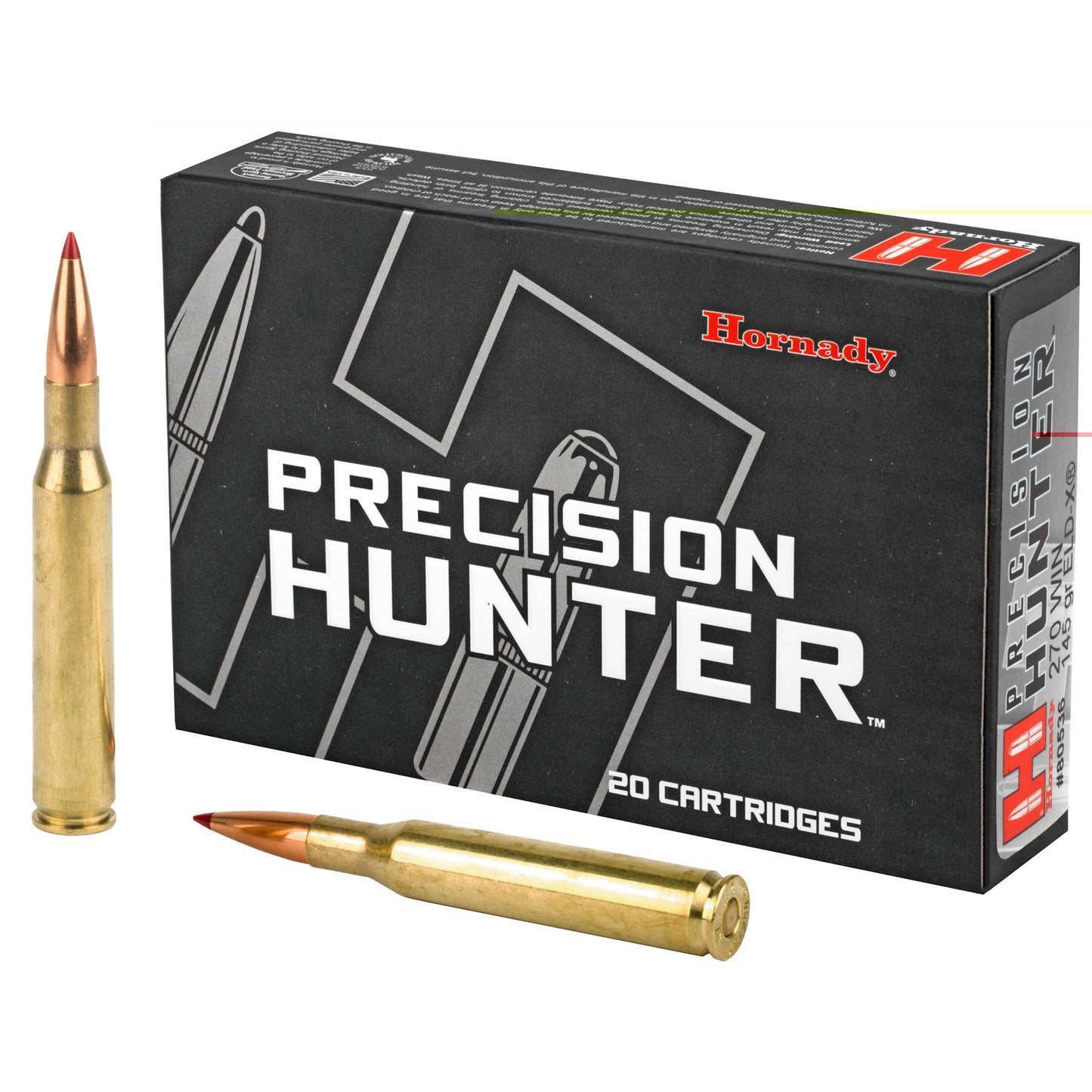 Hornady, Precision Hunter, 270 Win, 145 Grain, ELD-X  (20 Round Box)(