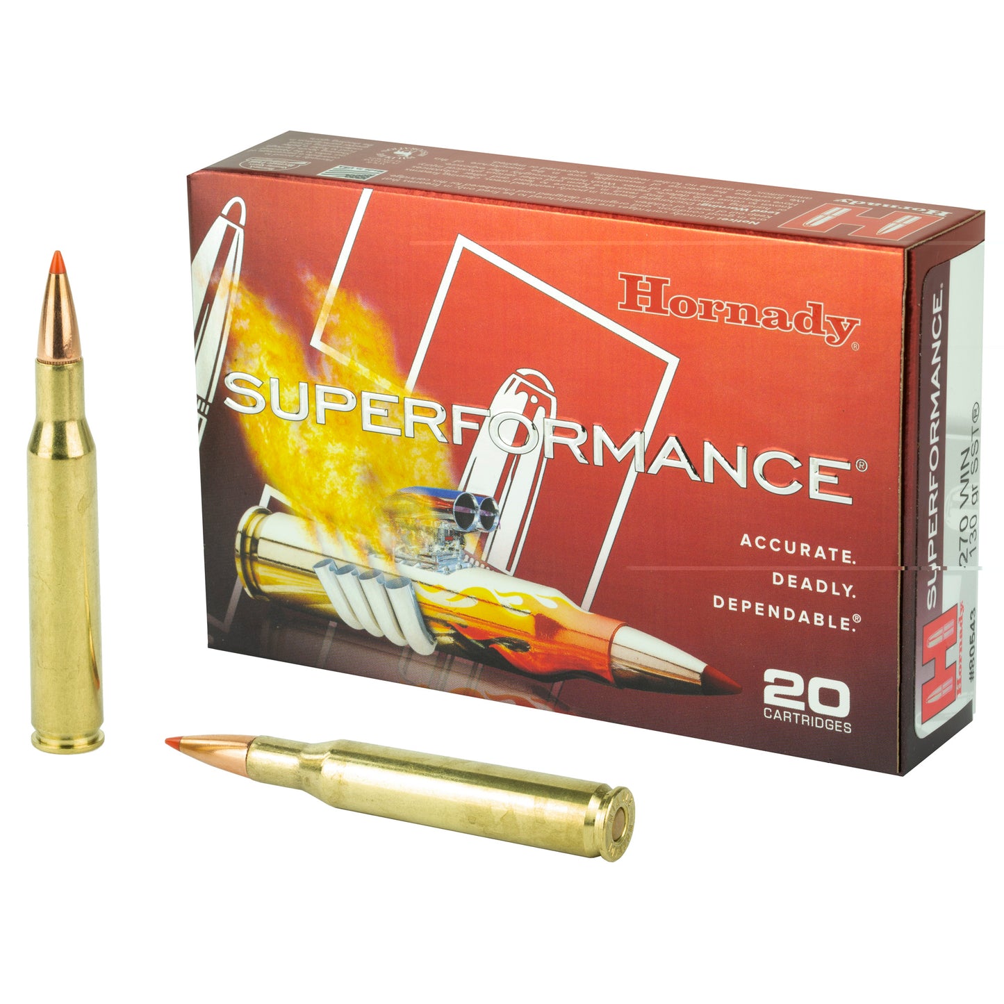 Hornady, SuperFormance, 270WIN, 130 Grain, SST  (20 Round Box)