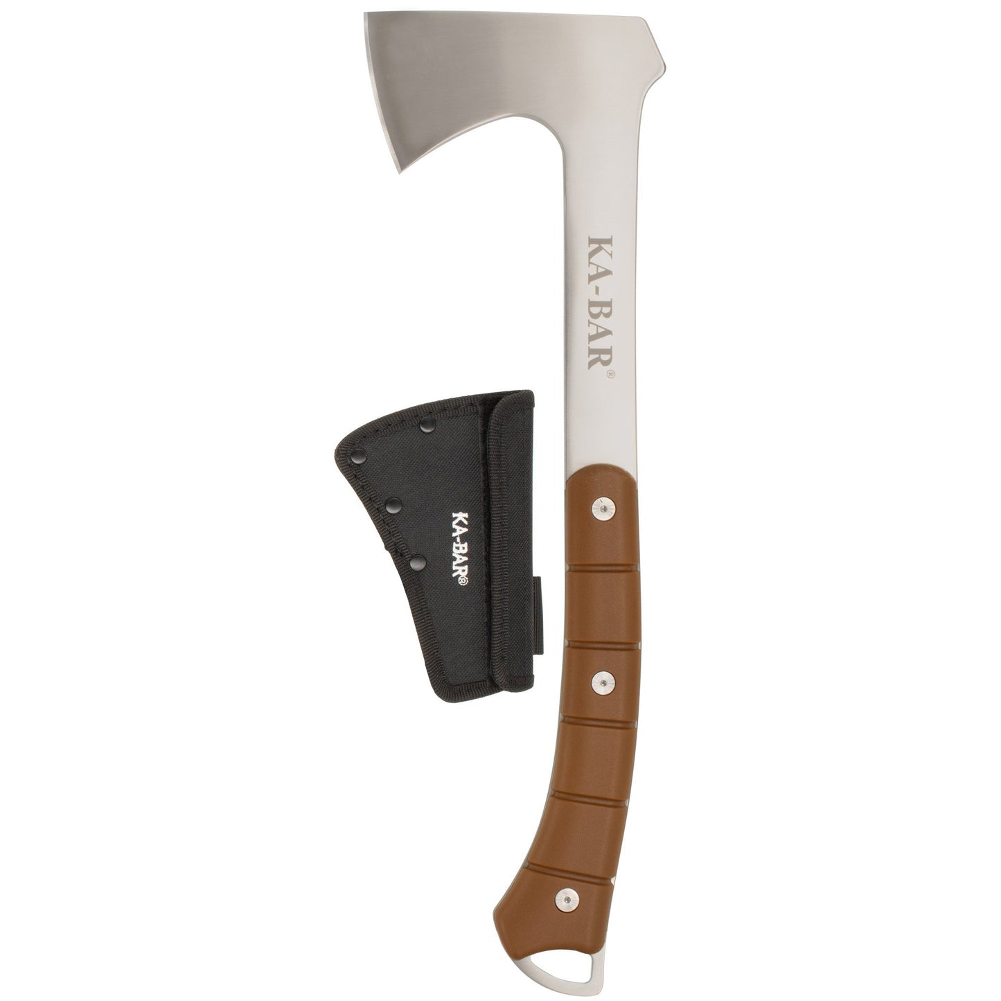 Kbar Hatchet Hawk W/ Poly Shth Brown