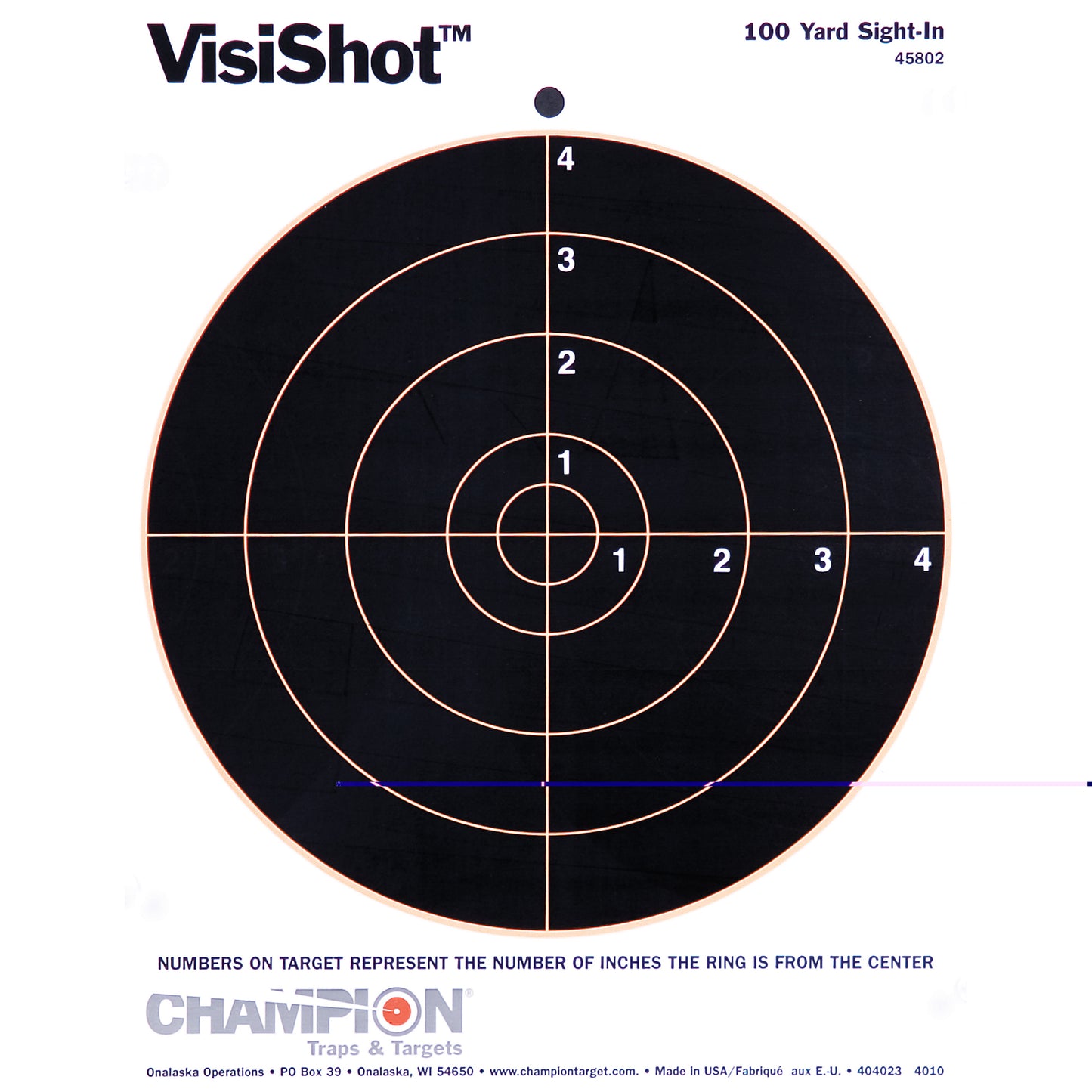 Champion Visishot 8" Bullseye 10pk