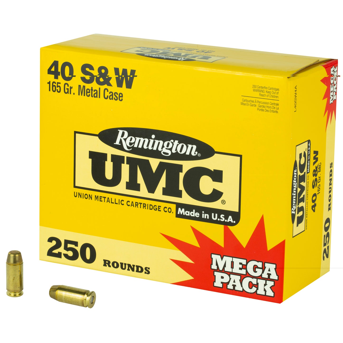 Rem Umc Mp 40sw 165gr Fmj 250/1000